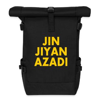 jin jiyan azadi - Roll Top Backpack - black - Front