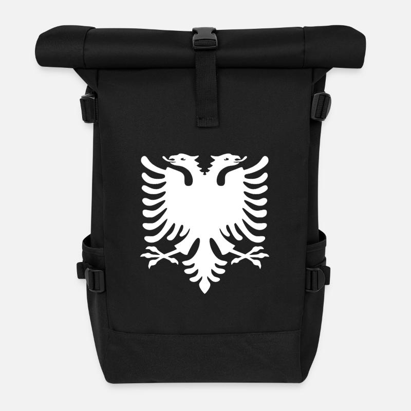 albania - Rolltop Rucksack - Schwarz
