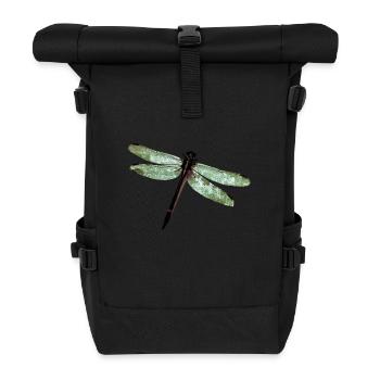 Libelle - Rolltop Rucksack - Schwarz - Vorne