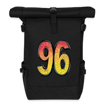 Bande dessinée à 96 numéros - Sac à dos roll top - noir - Devant