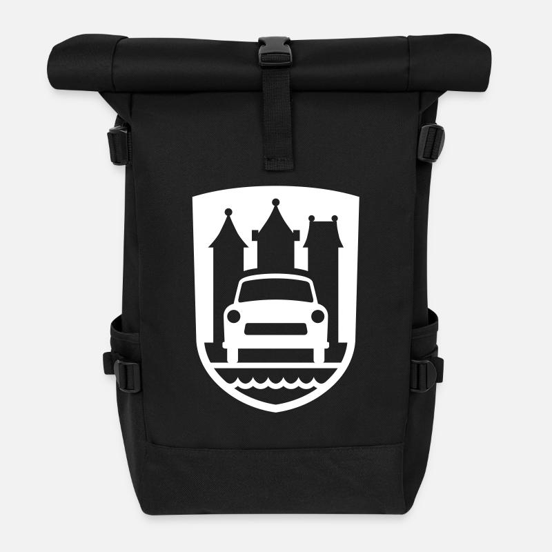  Zwickau Wappen - Rolltop Rucksack - Schwarz