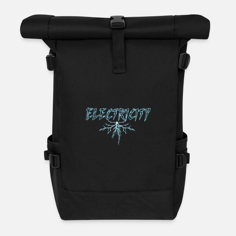 Electricité Electricité Electricité Flash flash - Sac à dos roll top - noir