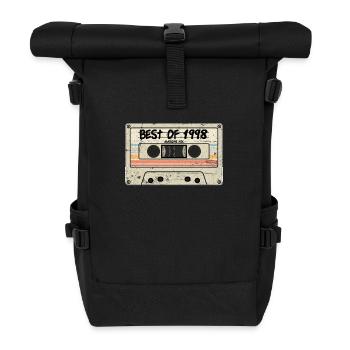 Best of 1998 Kasette Retro Tape - Rolltop Rucksack - Schwarz - Vorne