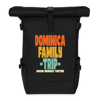 Vacances en famille en Dominique - Sac à dos roll top - noir - Devant
