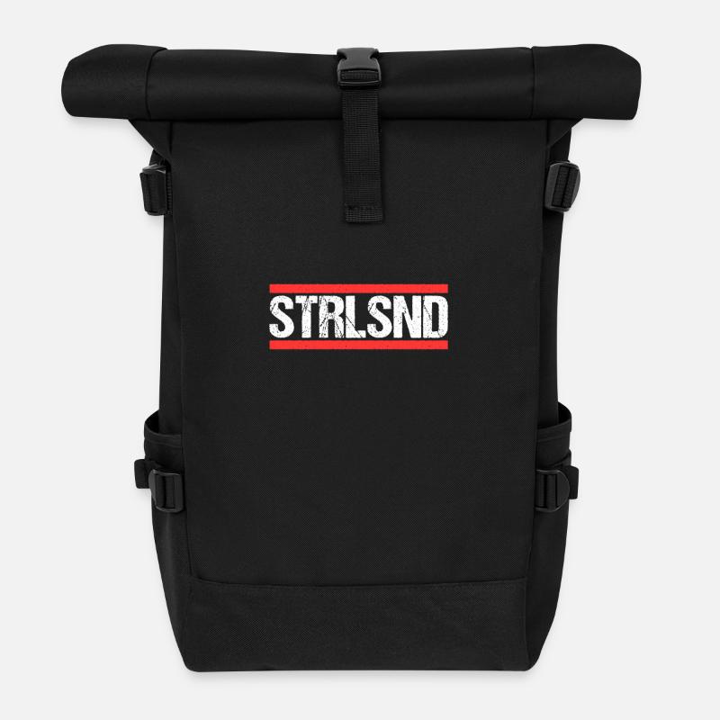 Stralsunderin Stralsunder Stralsund - Rolltop Rucksack - Schwarz