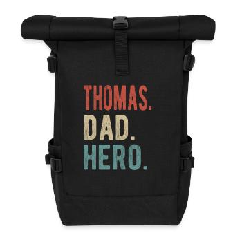Thomas Papa Héros - Sac à dos roll top - noir - Devant
