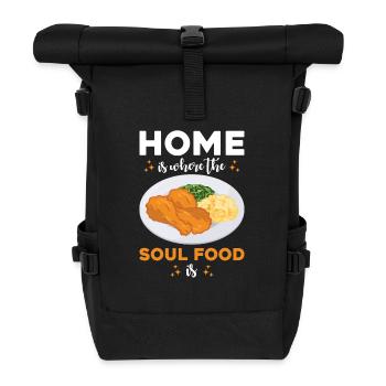 Soul Food cuisine Decor Art mural - Sac à dos roll top - noir - Devant