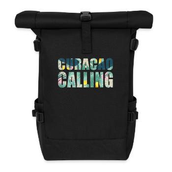 Curacao Calling Tropical Vibes - Roll Top Backpack - black - Front