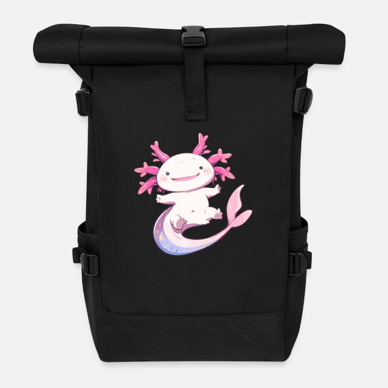 Axolotl - Sac à dos roll top - noir
