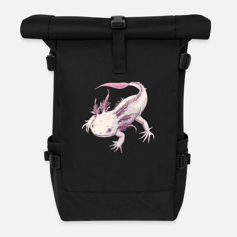Axolotl - Sac à dos roll top - noir
