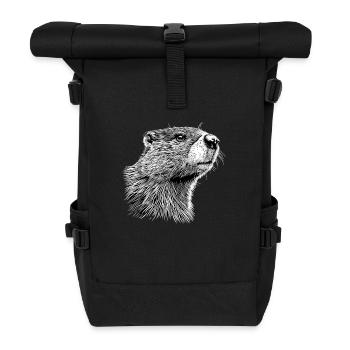 Beaver Biber - Sac à dos roll top - noir - Devant