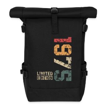 1975 Jahrgang Limited Edition - Rolltop Rucksack - Schwarz - Vorne