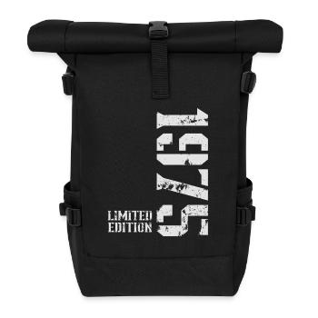 1975 Jahrgang Limited Edition - Rolltop Rucksack - Schwarz - Vorne
