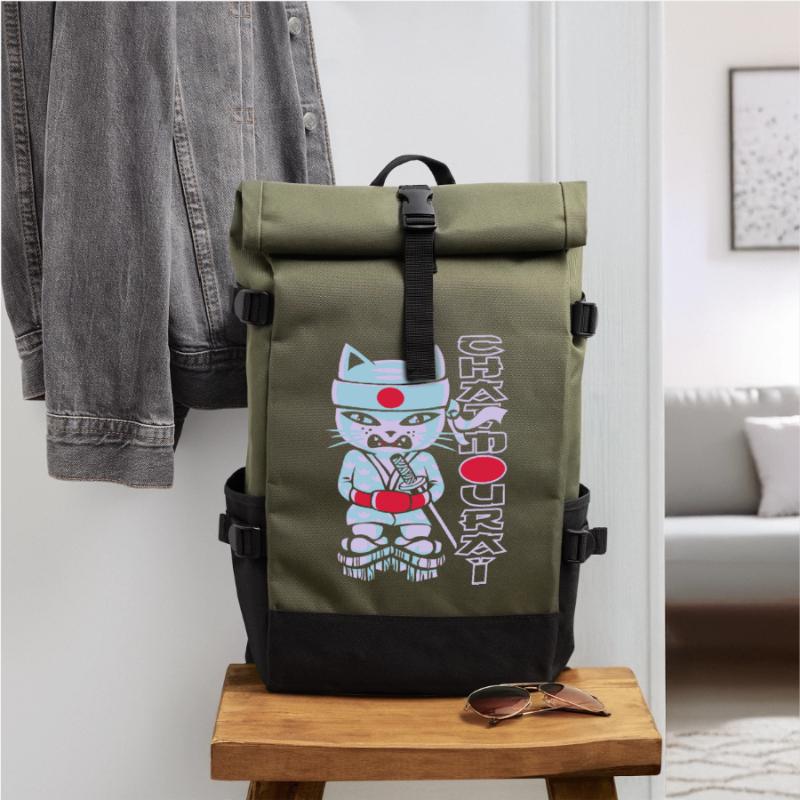 Chat mouraï flex Rolltop Rucksack