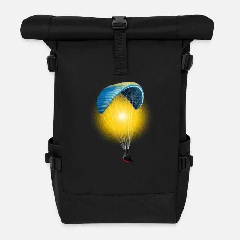 paragliding - Sac à dos roll top - noir