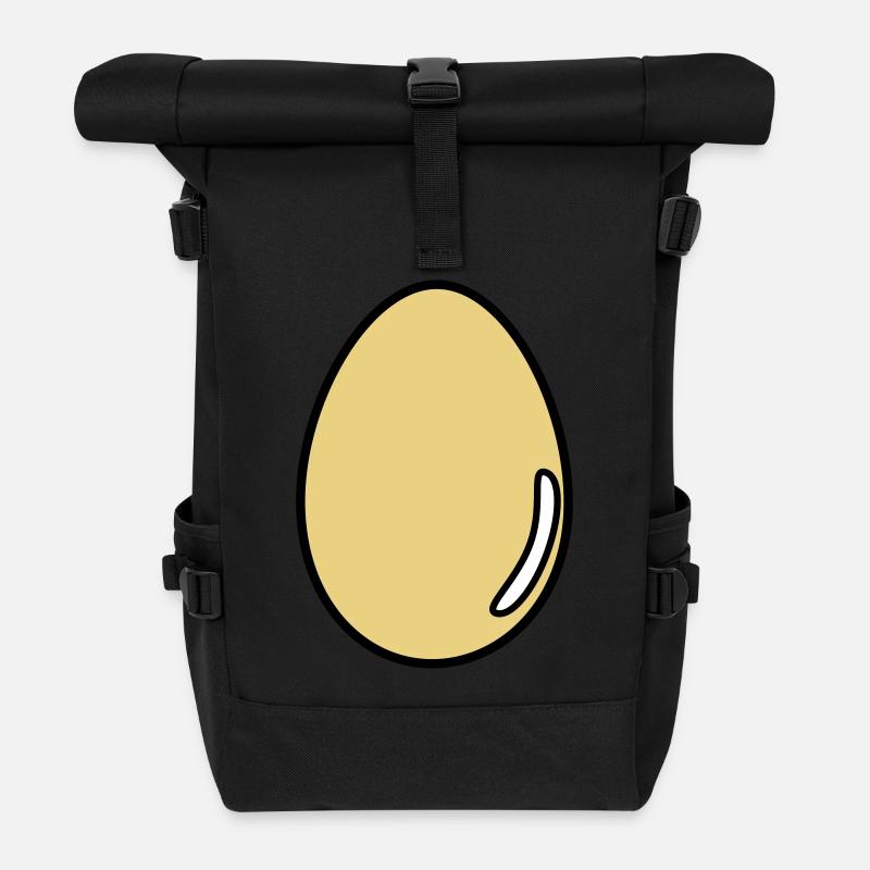 Ei - Rolltop Rucksack - Schwarz