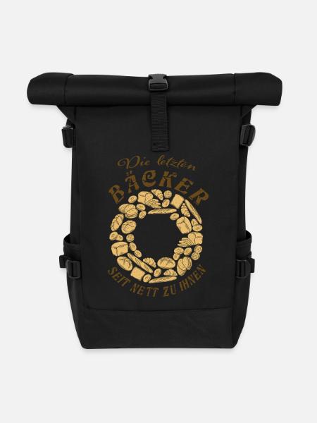 Die letzten Bäcker Brotkranz - Rolltop Rucksack - Schwarz