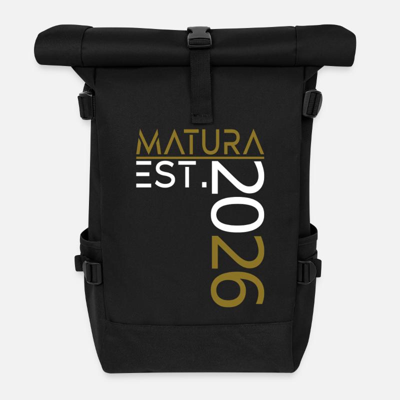 Matura 2026 - Roll Top Backpack - black