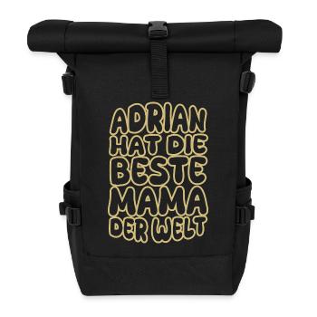 Gift for Adrian - Roll Top Backpack - black - Front