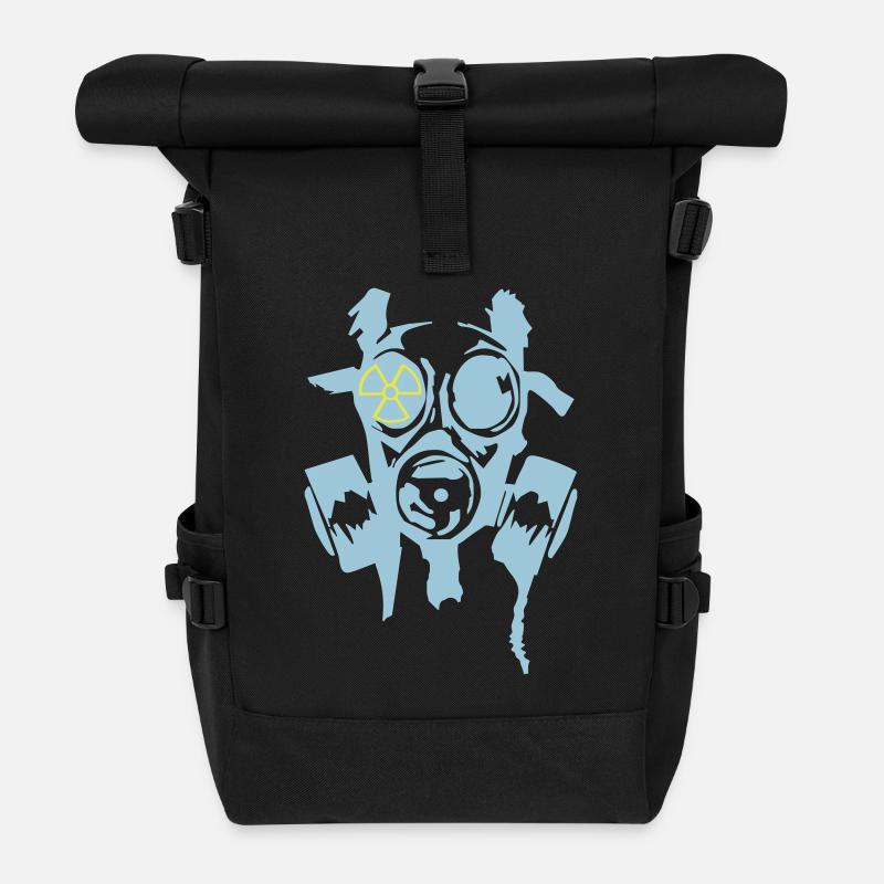 bad_gasmask_radioactiv2 - Rolltop Rucksack - Schwarz