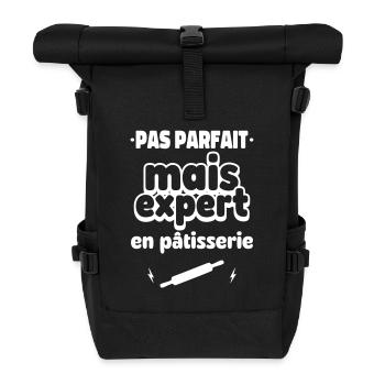 pas parfait expert en patisserie - Sac à dos roll top - noir - Devant