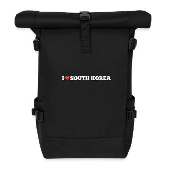 J’adore la Corée du Sud - Sac à dos roll top - noir - Devant