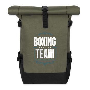 Boxing Crew - Rolltop Rucksack - Olive/Schwarz - Vorne
