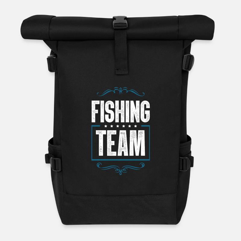 Fishing Team - Rolltop Rucksack - Schwarz
