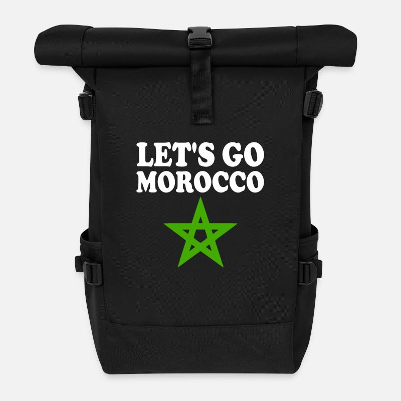 Maroc - Sac à dos roll top - noir