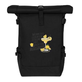 Quand la vie vous donne des citrons, faites de la margarita - Sac à dos roll top - noir - Devant