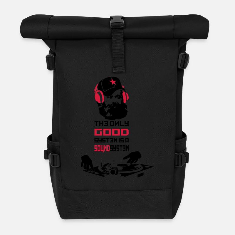 marx - Sac à dos roll top - noir