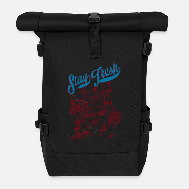 BMX - Rolltop Rucksack - Schwarz