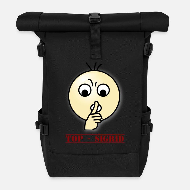 TOP Sigrid - Rolltop Rucksack - Schwarz