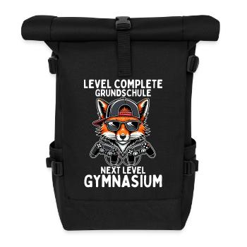Level Complete Next Level Gymnasium Gaming Fuchs - Rolltop Rucksack - Schwarz - Vorne