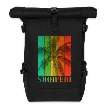 Albanie Shqipëri Été Palmiers Plage Mer Vacances - Sac à dos roll top - noir - Devant