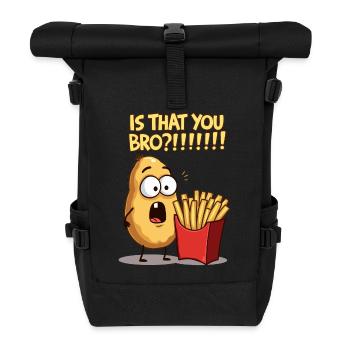 Pomme de terre rencontre frites - Sac à dos roll top - noir - Devant