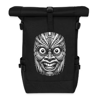 Maske - Rolltop Rucksack - Schwarz - Vorne
