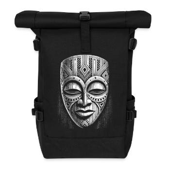 Maske - Rolltop Rucksack - Schwarz - Vorne