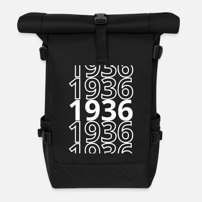 1936 1936 1936 - Rolltop Rucksack - Schwarz