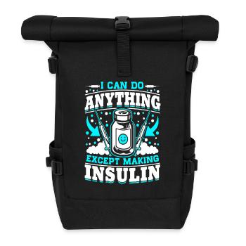 Diabetes I Can Do Anything - Roll Top Backpack - black - Front