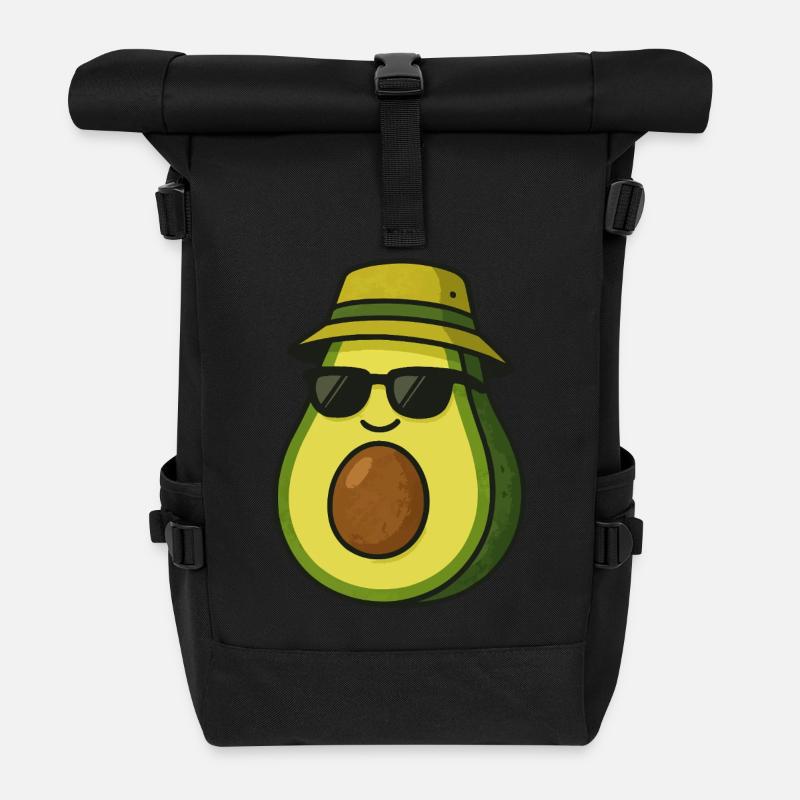 avocado - Rolltop Rucksack - Schwarz