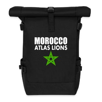 Maroc - Sac à dos roll top - noir - Devant