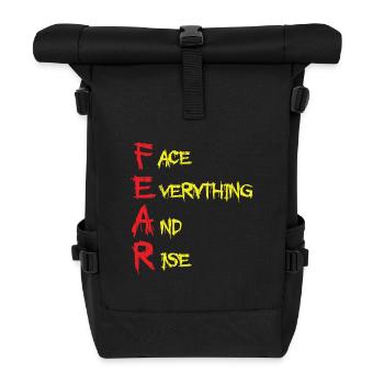 FEAR Accessoires - Rolltop Rucksack - Schwarz - Vorne