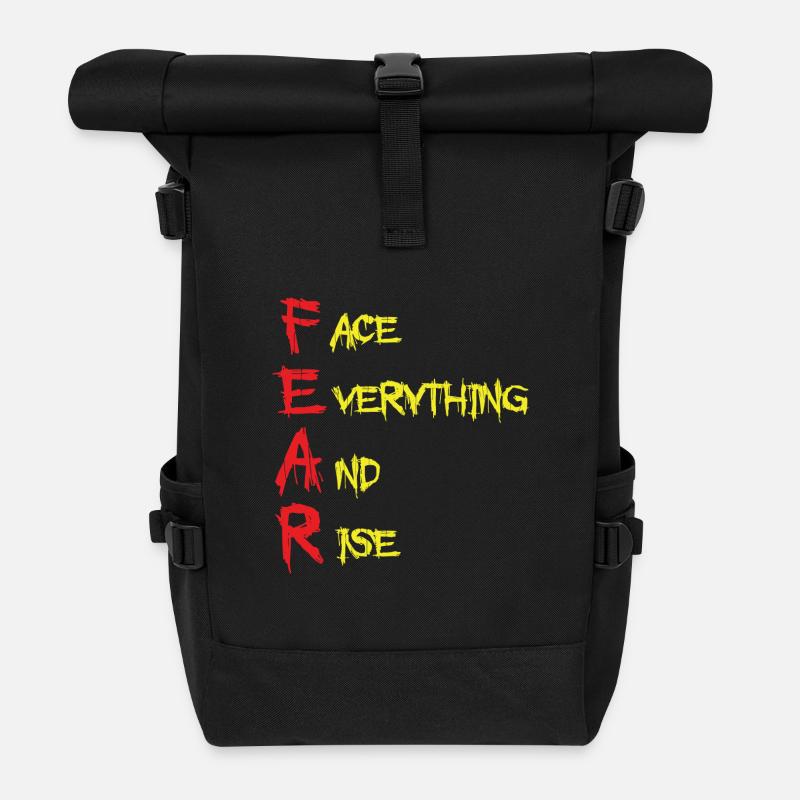 FEAR Accessoires - Rolltop Rucksack - Schwarz