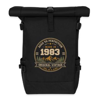 1983 Retro 1983 Vintage 1983 Gift 1983 - Roll Top Backpack - black - Front