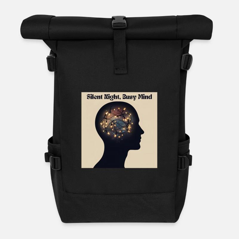 Stille Nacht, hektischer Geist - Sac à dos roll top - noir