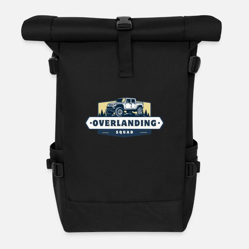 4x4 Overlanding-Trupp - Rolltop Rucksack - Schwarz