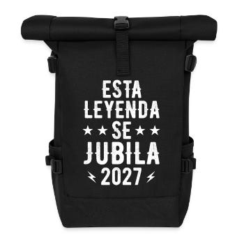 Diese Legende geht 2027 in Rente. - Rolltop Rucksack - Schwarz - Vorne