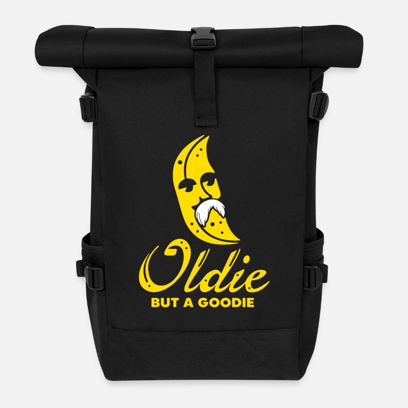 Alte Banane - Rolltop Rucksack - Schwarz