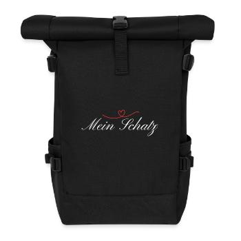 My darling I love you - Roll Top Backpack - black - Front